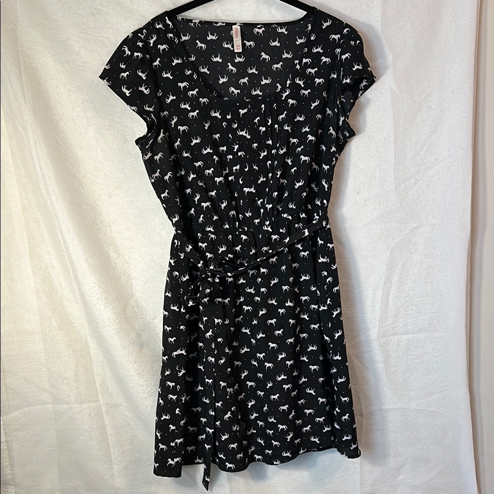 Black Printed Dress